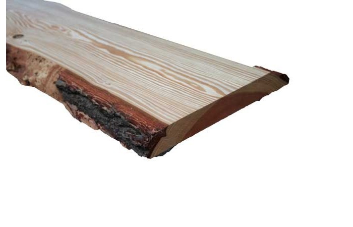 Onlywood Tavola legno grezzo con corteccia Spessore 30 mm- 1200 x 350-400  mm - Legno Abete