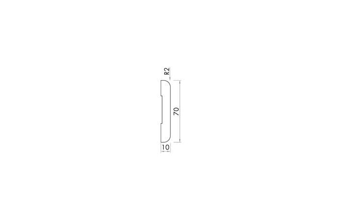 COPRIFILO ROVERE 2400 x 70 x 10 mm